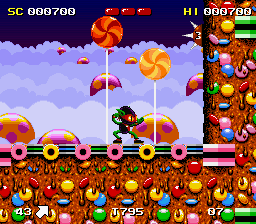 Zool - Ninja of the Nth Dimension (USA) In game screenshot